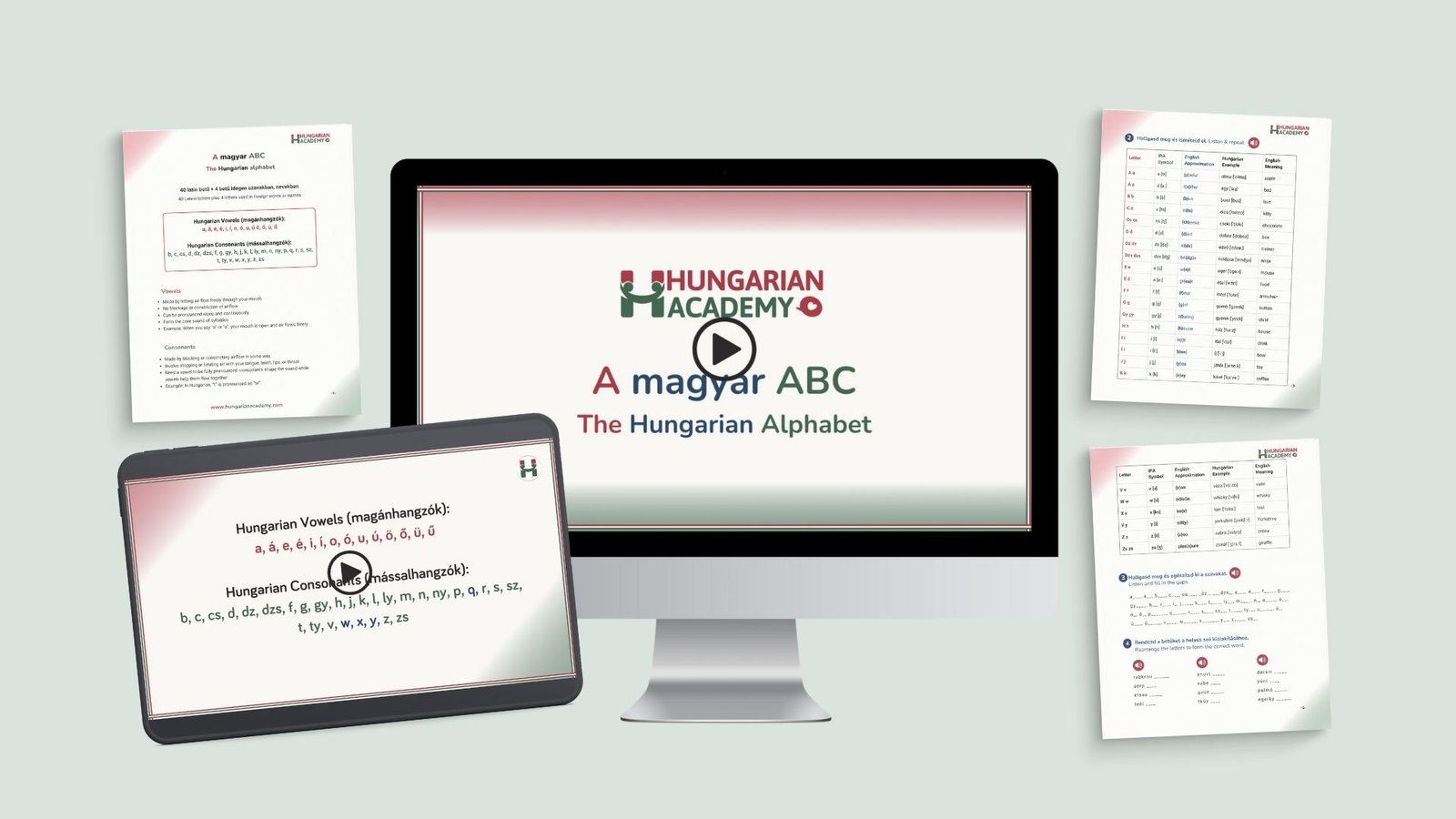 The Hungarian Alphabet.