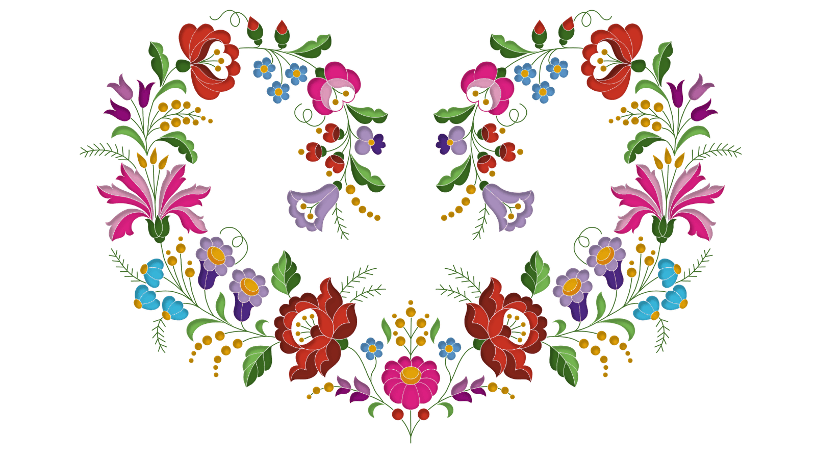Colorful Hungarian Motif